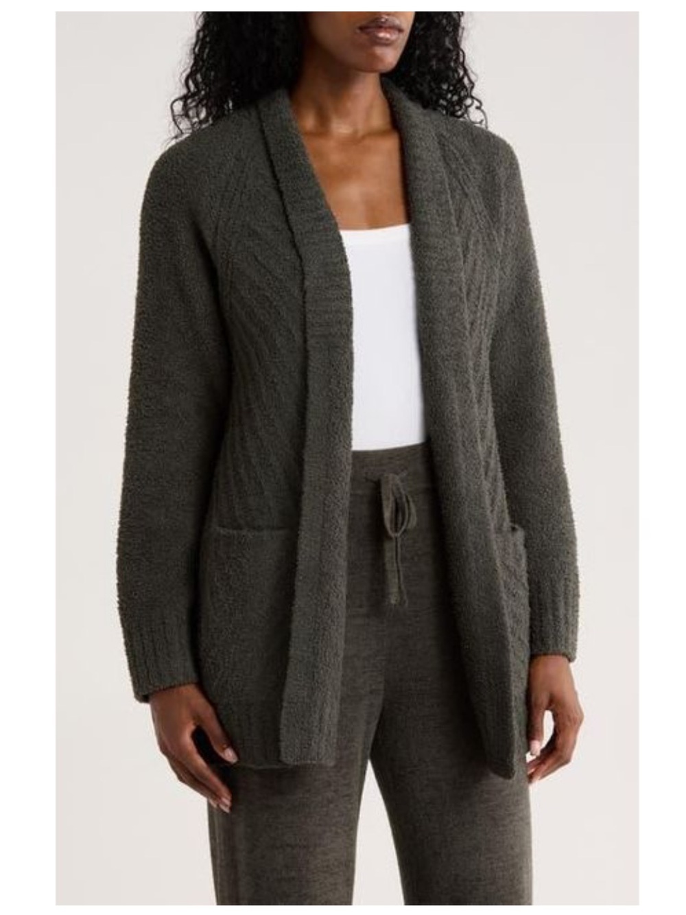 Barefoot Dreams Cozychic
Directional Ribbed Cardigan XL